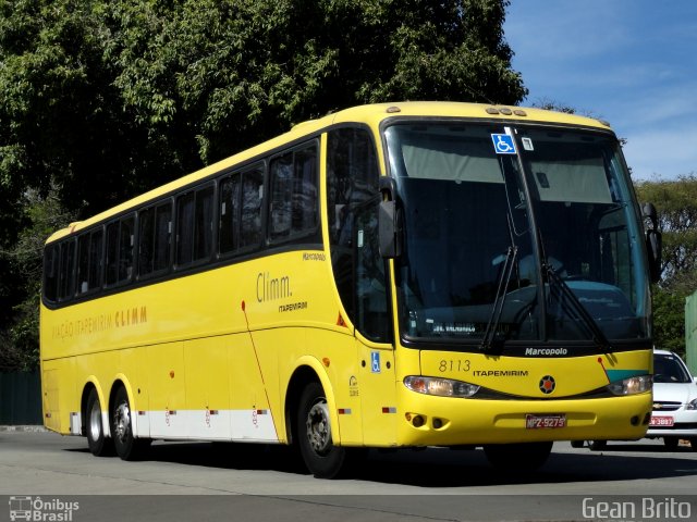 Viação Itapemirim 8113 na cidade de São Paulo, São Paulo, Brasil, por Gean Brito. ID da foto: 5914474.