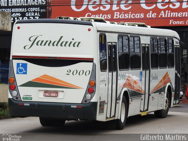 Jandaia Transportes e Turismo 2000 na cidade de Presidente Prudente, São Paulo, Brasil, por Gilberto Martins. ID da foto: 5915055.