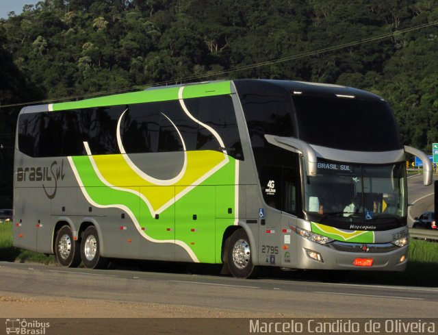 Brasil Sul Linhas Rodoviárias 2795 na cidade de Rio Bonito, Rio de Janeiro, Brasil, por Marcelo Candido de Oliveira. ID da foto: 5914740.