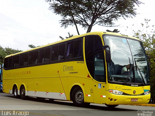 Viação Itapemirim 8125 na cidade de São Paulo, São Paulo, Brasil, por Luís Carlos Santinne Araújo. ID da foto: 5951668.