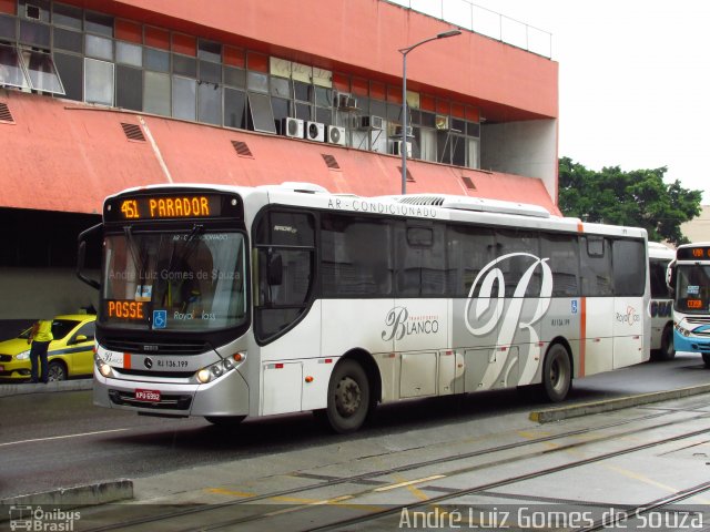 Transportes Blanco RJ 136.199 na cidade de Rio de Janeiro, Rio de Janeiro, Brasil, por André Luiz Gomes de Souza. Número da foto: #5952041.