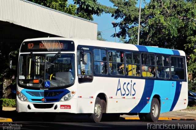 Oswaldo Brambilla Transporte Coletivo 0781 na cidade de Assis, São Paulo, Brasil, por Francisco Ivano. Número da foto: #5953699.