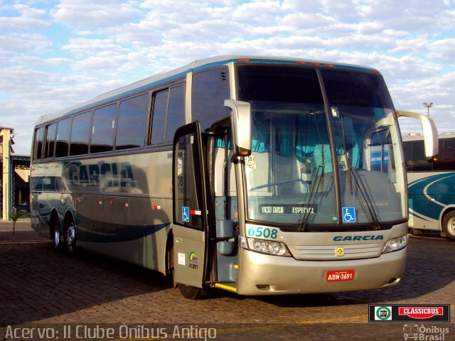 Viação Garcia 6508 na cidade de Londrina, Paraná, Brasil, por Marcos Jeremias. Número da foto: #5953491.