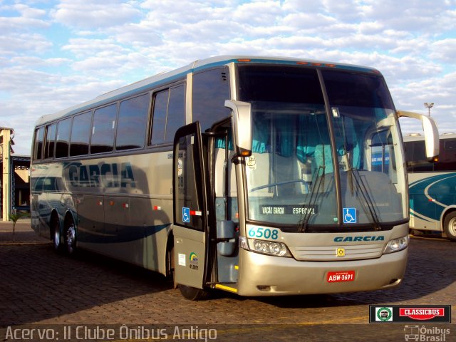 Viação Garcia 6508 na cidade de Londrina, Paraná, Brasil, por Marcos Jeremias. ID da foto: 5953491.