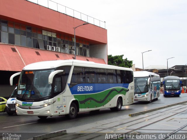 Bel-Tour Transportes e Turismo 363 na cidade de Rio de Janeiro, Rio de Janeiro, Brasil, por André Luiz Gomes de Souza. ID da foto: 5952081.