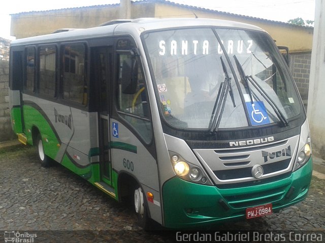 Turin Transportes 600 na cidade de Ouro Preto, Minas Gerais, Brasil, por Gerdan Gabriel Bretas Corrêa. Número da foto: #5955820.