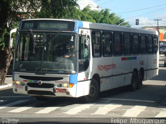 Consórcio Navegantes - 02 > Viação São Jorge > Transurb Transporte Urbano 02102 na cidade de João Pessoa, Paraíba, Brasil, por Felipe  Albuquerque. Número da foto: #5954785.