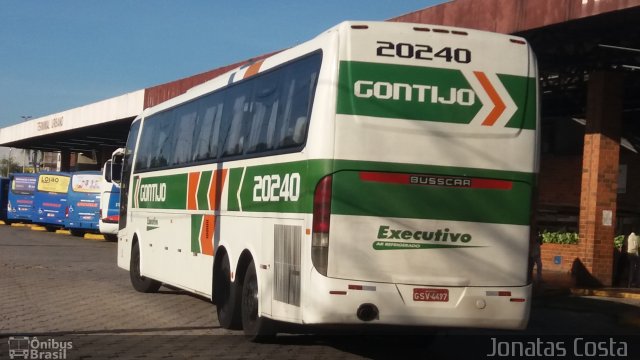 Empresa Gontijo de Transportes 20240 na cidade de Coronel Fabriciano, Minas Gerais, Brasil, por Jonatas Costa da Mata. ID da foto: 5956074.