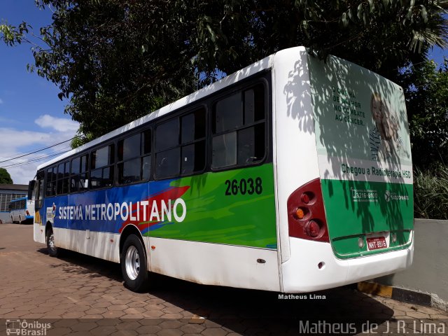 Viação Gonçalves 26-038 na cidade de São Luís, Maranhão, Brasil, por Matheus de Jesus. ID da foto: 5956018.