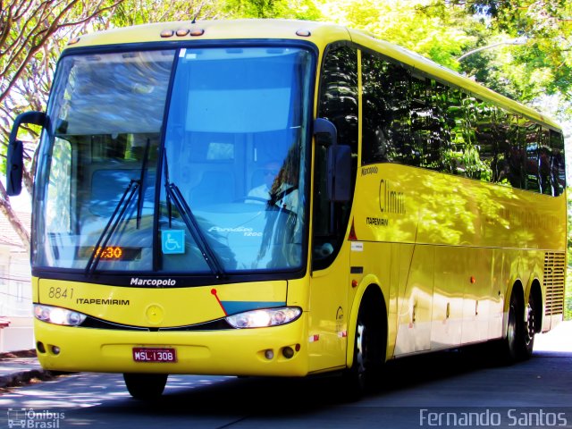 Viação Itapemirim 8841 na cidade de São Paulo, São Paulo, Brasil, por Fernando Santos. ID da foto: 5958528.