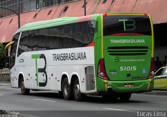 Transbrasiliana Transportes e Turismo 51015 na cidade de Rio de Janeiro, Rio de Janeiro, Brasil, por Lucas Lima. ID da foto: 5958361.