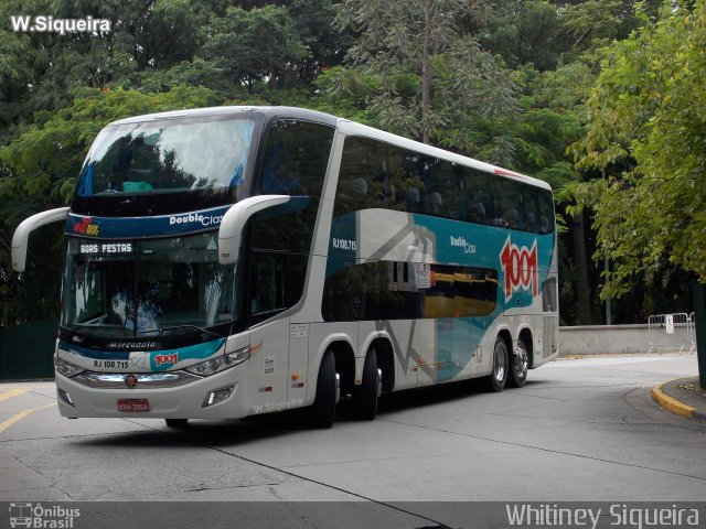 Auto Viação 1001 RJ 108.715 na cidade de São Paulo, São Paulo, Brasil, por Whitiney Siqueira. Número da foto: #5957400.