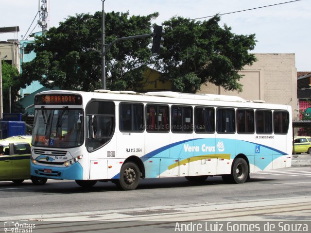 Auto Viação Vera Cruz - Belford Roxo RJ 112.264 na cidade de Rio de Janeiro, Rio de Janeiro, Brasil, por André Luiz Gomes de Souza. Número da foto: #5956524.