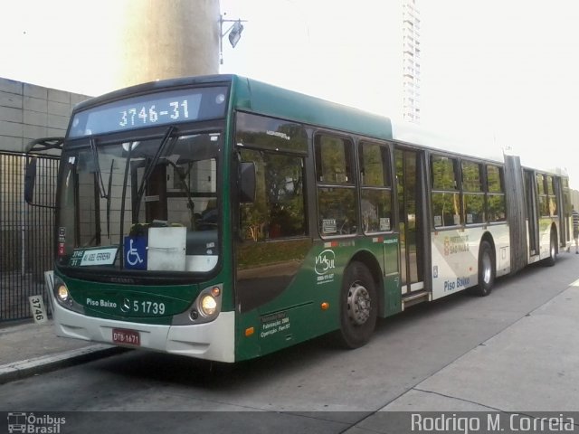 Via Sul Transportes Urbanos 5 1739 na cidade de São Paulo, São Paulo, Brasil, por Jonathan  Aguiar Correa. ID da foto: 5958800.