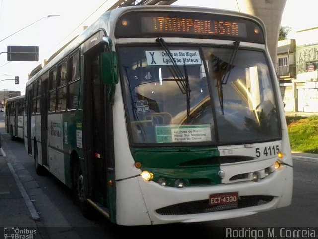 Imperial Transportes 5 4115 na cidade de São Paulo, São Paulo, Brasil, por Jonathan  Aguiar Correa. ID da foto: 5960604.