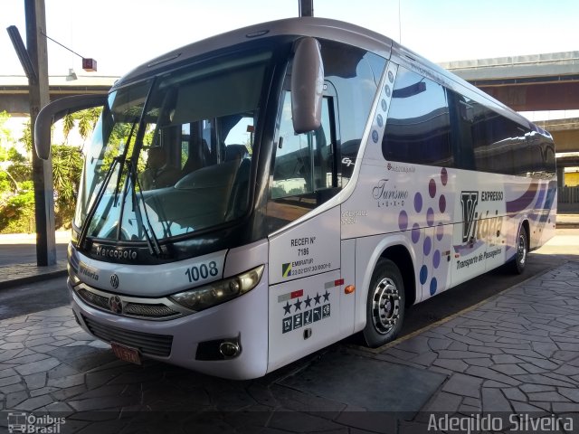 Expresso Vitória de Transportes 1008 na cidade de Porto Alegre, Rio Grande do Sul, Brasil, por Adegildo Silveira. ID da foto: 5959281.