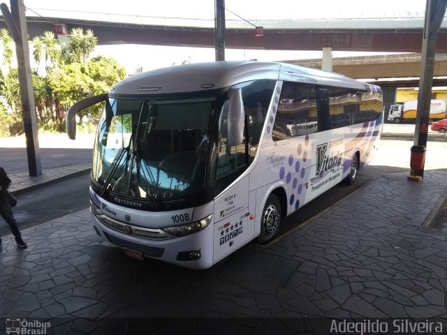 Expresso Vitória de Transportes 1008 na cidade de Porto Alegre, Rio Grande do Sul, Brasil, por Adegildo Silveira. ID da foto: 5959293.