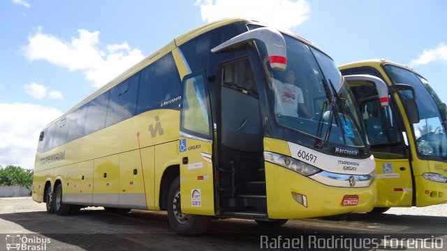 Viação Itapemirim 60697 na cidade de Nossa Senhora do Socorro, Sergipe, Brasil, por Rafael Rodrigues Forencio. Número da foto: #5959029.