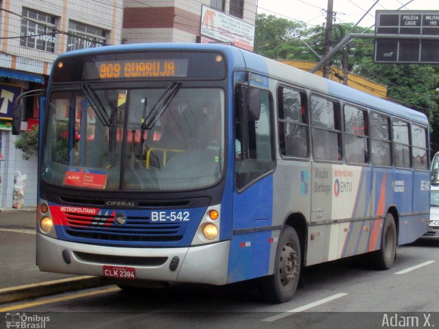 Viação Bertioga BE-542 na cidade de Bertioga, São Paulo, Brasil, por Adam Xavier Rodrigues Lima. Número da foto: #5959699.