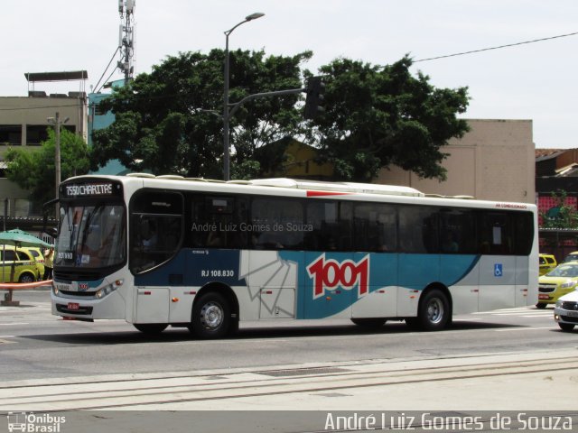 Auto Viação 1001 RJ 108.830 na cidade de Rio de Janeiro, Rio de Janeiro, Brasil, por André Luiz Gomes de Souza. ID da foto: 5961737.