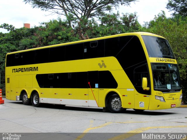 Viação Itapemirim 17609 na cidade de São Paulo, São Paulo, Brasil, por Matheus Souza. ID da foto: 5961967.