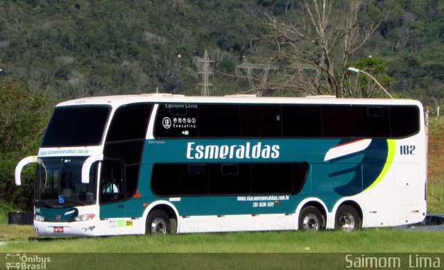 Viação Esmeraldas 182 na cidade de Guarapari, Espírito Santo, Brasil, por Saimom  Lima. ID da foto: 5960880.