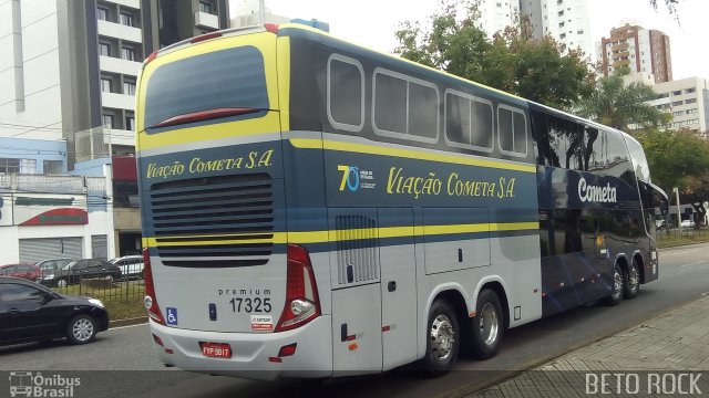 Viação Cometa 17325 na cidade de Curitiba, Paraná, Brasil, por Alberto Selinke. ID da foto: 5961312.