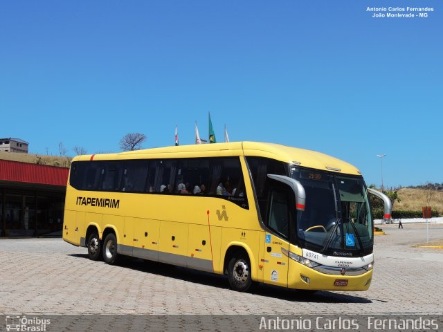 Viação Itapemirim 60741 na cidade de João Monlevade, Minas Gerais, Brasil, por Antonio Carlos Fernandes. Número da foto: #5960923.
