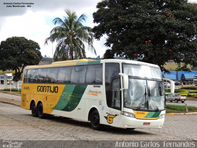 Empresa Gontijo de Transportes 12485 na cidade de João Monlevade, Minas Gerais, Brasil, por Antonio Carlos Fernandes. ID da foto: 5960944.