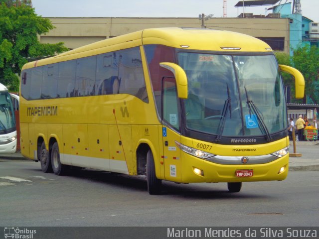 Viação Itapemirim 60077 na cidade de Rio de Janeiro, Rio de Janeiro, Brasil, por Marlon Mendes da Silva Souza. Número da foto: #5962060.