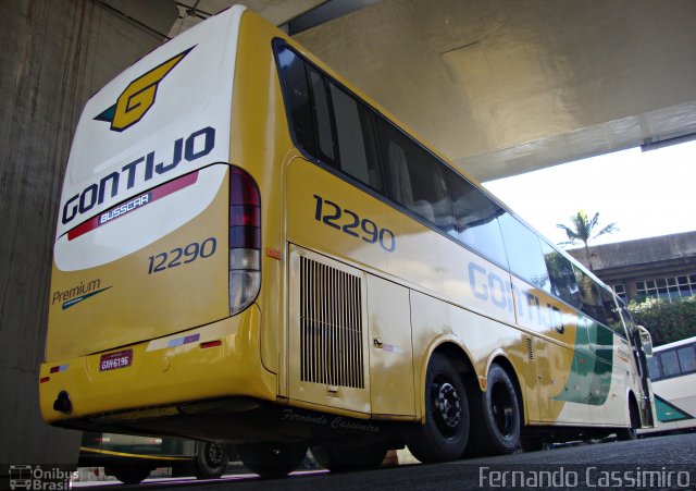 Empresa Gontijo de Transportes 12290 na cidade de Belo Horizonte, Minas Gerais, Brasil, por Fernando Cassimiro. ID da foto: 5962518.