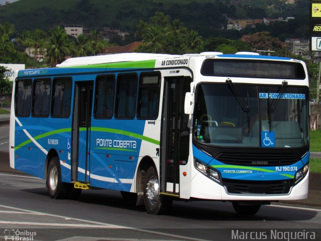 Viação Ponte Coberta RJ 190.074 na cidade de Barra Mansa, Rio de Janeiro, Brasil, por Marcus Nogueira . Número da foto: #5963199.