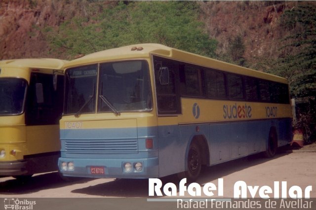 Viação Sudeste 10407 na cidade de Cachoeiro de Itapemirim, Espírito Santo, Brasil, por Rafael Fernandes de Avellar. ID da foto: 5965286.