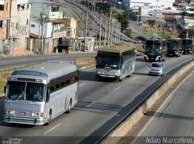 Cometinha - Viação Marvin 9017 na cidade de Belo Horizonte, Minas Gerais, Brasil, por Adão Raimundo Marcelino. ID da foto: 5965688.