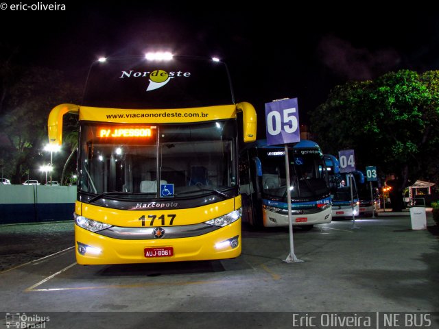 Viação Nordeste 1717 na cidade de Fortaleza, Ceará, Brasil, por Eric Oliveira. Número da foto: #5968551.