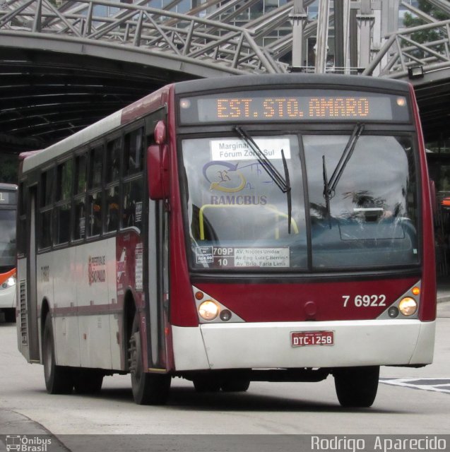 Viação Gatusa Transportes Urbanos 7 6922 na cidade de São Paulo, São Paulo, Brasil, por Rodrigo  Aparecido. ID da foto: 5968087.