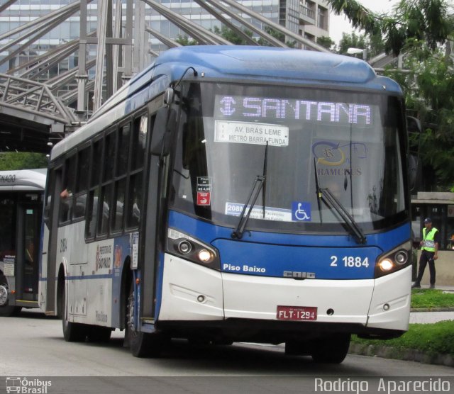 Sambaíba Transportes Urbanos 2 1884 na cidade de São Paulo, São Paulo, Brasil, por Rodrigo  Aparecido. ID da foto: 5968094.