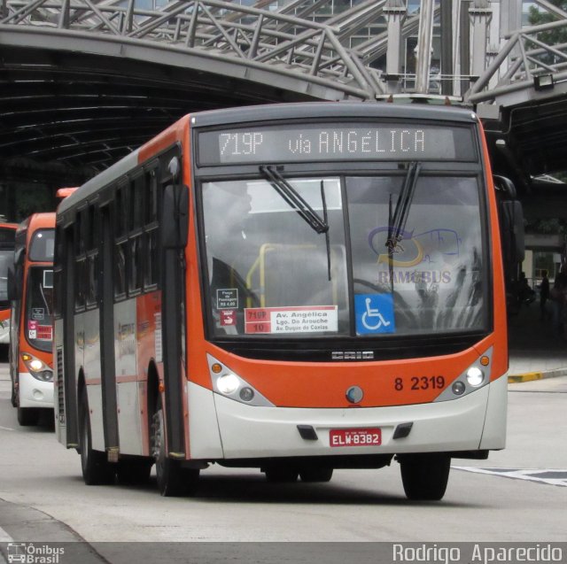 Viação Gato Preto 8 2319 na cidade de São Paulo, São Paulo, Brasil, por Rodrigo  Aparecido. ID da foto: 5968083.