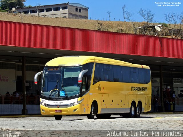 Viação Itapemirim 60741 na cidade de João Monlevade, Minas Gerais, Brasil, por Antonio Carlos Fernandes. ID da foto: 5967345.