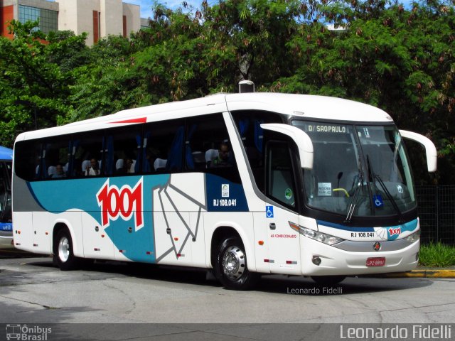 Auto Viação 1001 RJ 108.041 na cidade de São Paulo, São Paulo, Brasil, por Leonardo Fidelli. ID da foto: 5967650.