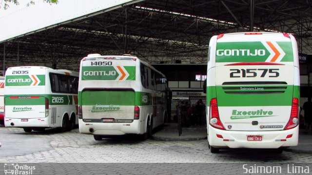 Empresa Gontijo de Transportes 21575 na cidade de Vitória, Espírito Santo, Brasil, por Saimom  Lima. ID da foto: 5967498.