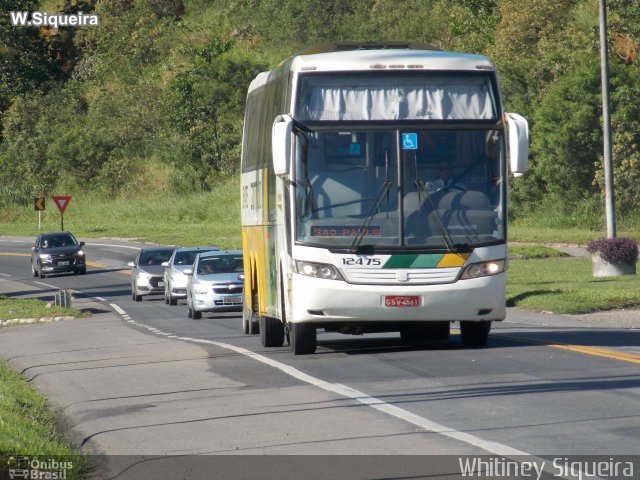 Empresa Gontijo de Transportes 12475 na cidade de Viana, Espírito Santo, Brasil, por Whitiney Siqueira. ID da foto: 5967472.