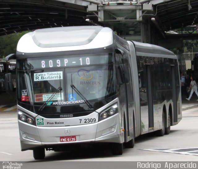 Viação Campo Belo 7 2309 na cidade de São Paulo, São Paulo, Brasil, por Rodrigo  Aparecido. Número da foto: #5970099.