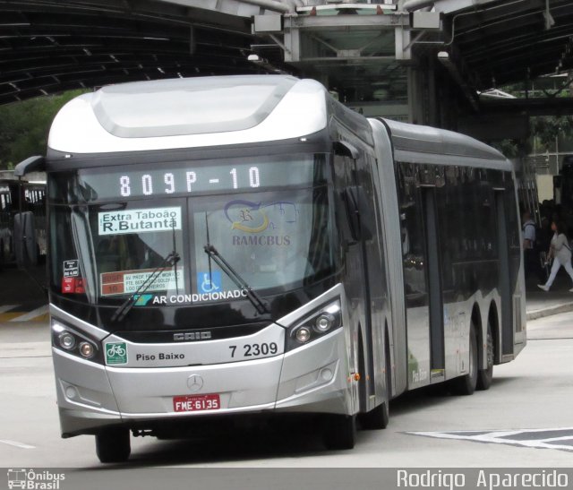 Viação Campo Belo 7 2309 na cidade de São Paulo, São Paulo, Brasil, por Rodrigo  Aparecido. ID da foto: 5970099.