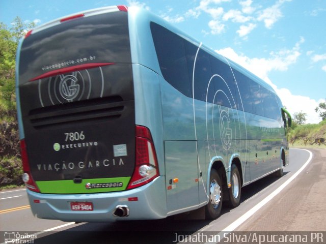 Viação Garcia 7806 na cidade de Apucarana, Paraná, Brasil, por Jonathan Silva. ID da foto: 5916835.