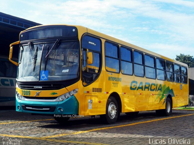 Viação Garcia 7089 na cidade de Londrina, Paraná, Brasil, por Lucas Oliveira . ID da foto: 5971954.