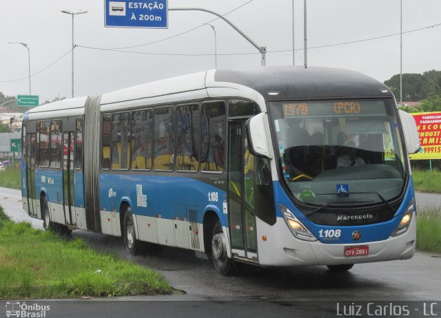 Cidade Alta Transportes 1.108 na cidade de Paulista, Pernambuco, Brasil, por Luiz Carlos de Santana. ID da foto: 5971445.