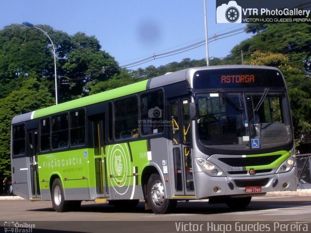 Viação Garcia 7619 na cidade de Maringá, Paraná, Brasil, por Victor Hugo Guedes Pereira. ID da foto: 5971282.