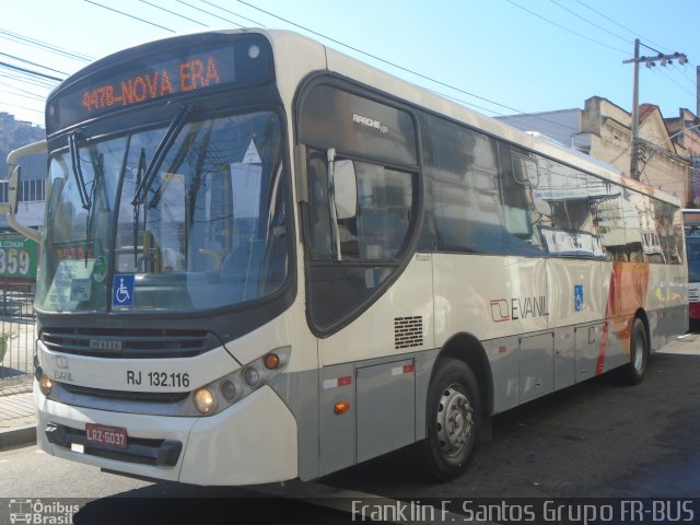 Evanil Transportes e Turismo RJ 132.116 na cidade de Rio de Janeiro, Rio de Janeiro, Brasil, por Franklin Freire dos Santos. ID da foto: 5972330.