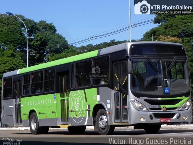 Viação Garcia 7469 na cidade de Maringá, Paraná, Brasil, por Victor Hugo Guedes Pereira. ID da foto: 5971269.